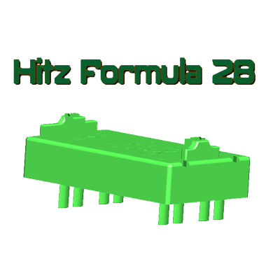 Formula 28 Mint Green Hitz Bases 12 Pack Sprue