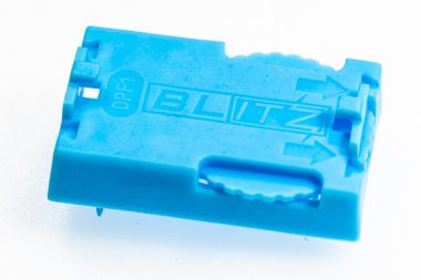 Light blue ITZ Blitz bases for Tudor Games electric football