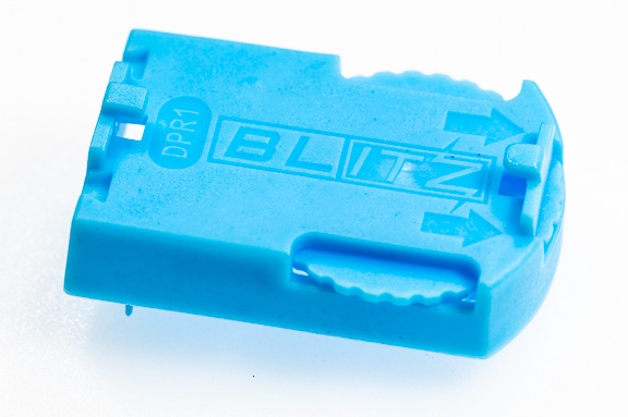Light blue ITZ Blitz bases for Tudor Games electric football